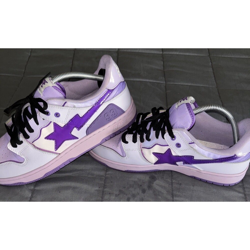 A Bathing Ape BAPE Sk8 Sta M1 ‘Purple’ Size 11 No Box - Picture 6 of 8